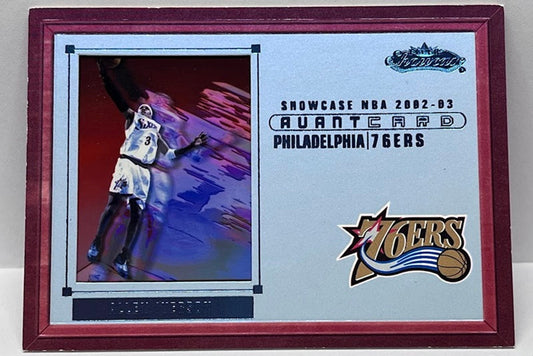 2002-03 Fleer Showcase Avant Card Allen Iverson 76ers #116