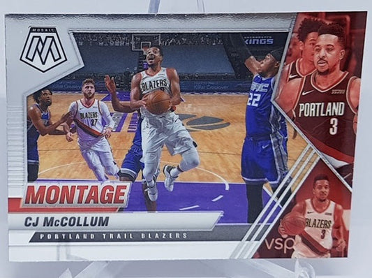 2020-21 Panini Mosaic Montage CJ McCollum Portland #6