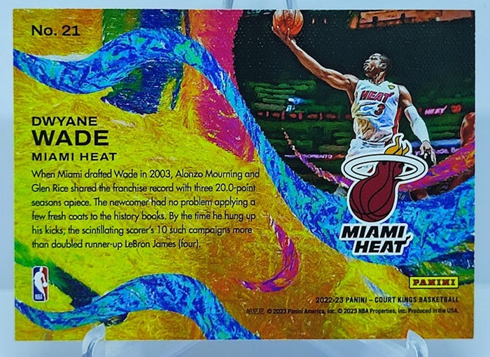 2022-23 Panini Court Kings Artistry in Motion Dwyane Wade Miami #21