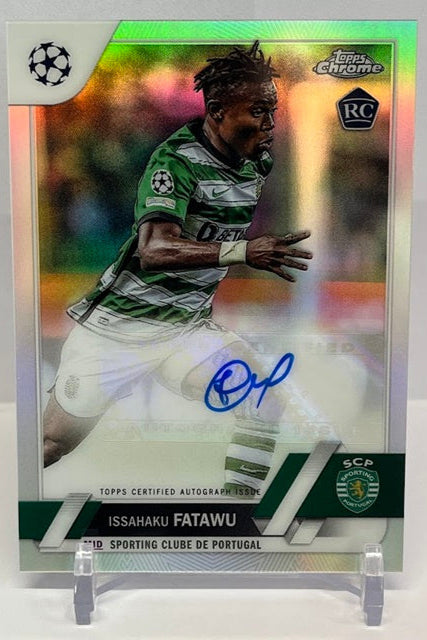 2022-23 Topps Chrome UEFA Auto RC Issahaku Fatawu Portugal