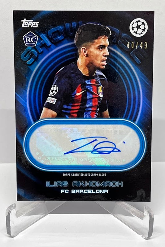 2023 Topps Showtime UEFA AU RC Ilias Akhomach FC Barcelona 40/49