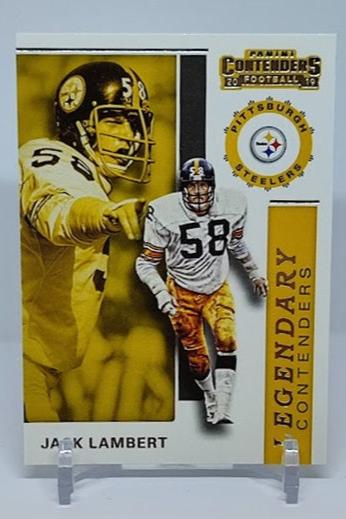 2019 Panini Contenders Legendary Contenders Jack Lambert Steelers