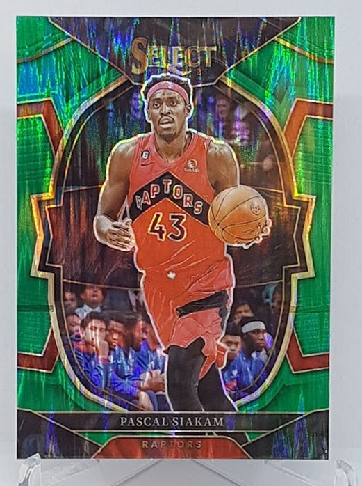 2022-23 Panini Select Green Shock Prizm Pascal Siakam Raptors #48