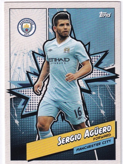 2023 Topps Fan Set Sergio Aguero Manchester City #MANH-11