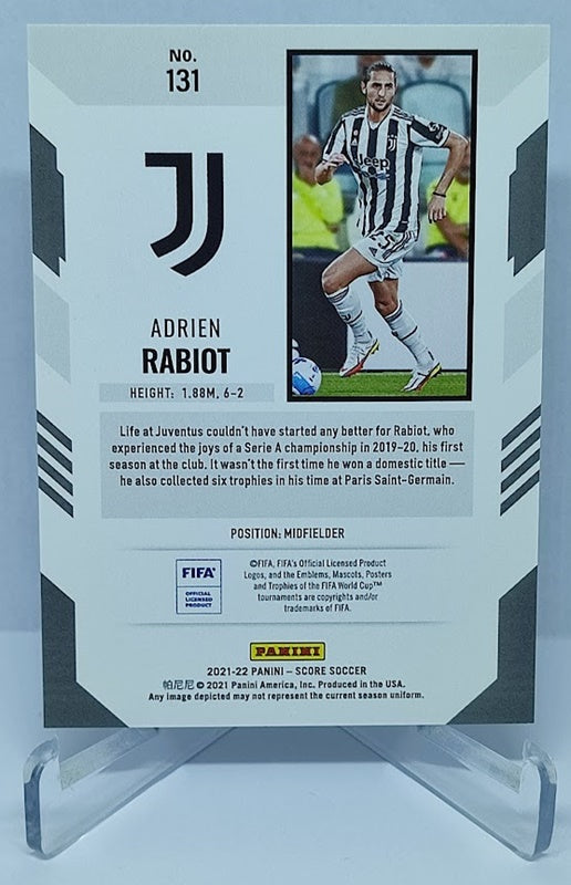 2021-22 Panini Score FIFA Lava Adrien Rabiot Juventus 28/49 #131