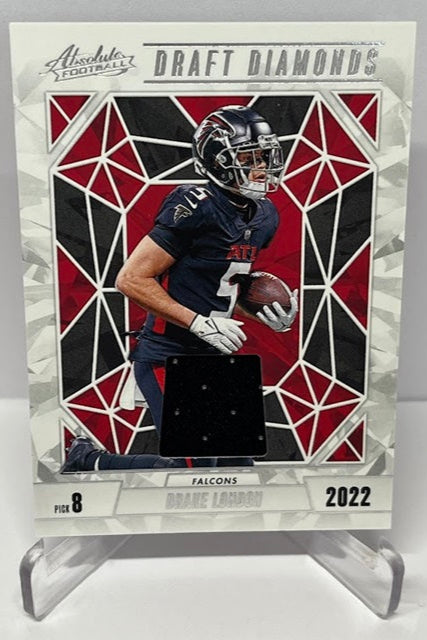 2024 Panini Absolute Draft Diamonds Drake London Falcons Pick 8 *3