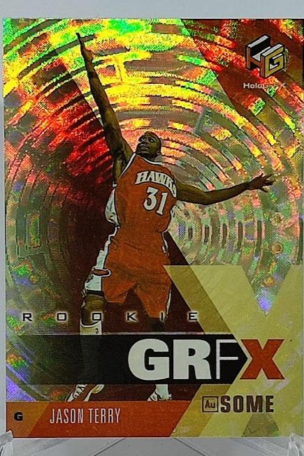 1999 Topps HoloGrFx Rookie Au SOME Jason Terry Hawks #82