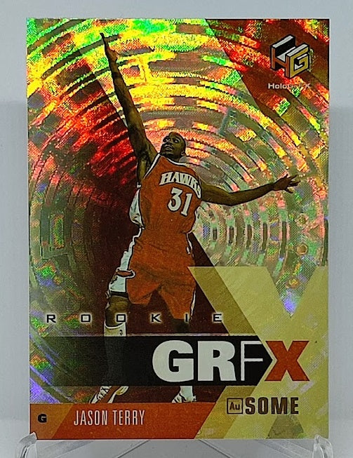 1999 Topps HoloGrFx Rookie Au SOME Jason Terry Hawks #82