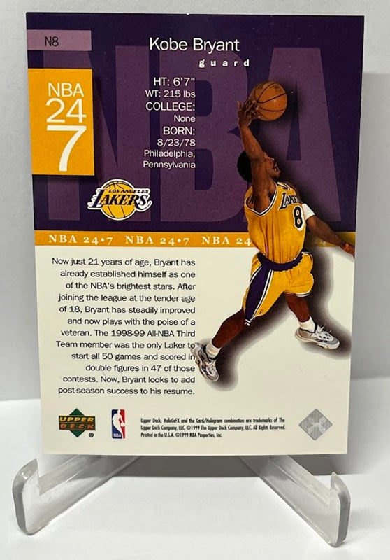 1999 Upper Deck HoloGrFx Kobe Bryant Los Angeles Lakers #8 *2