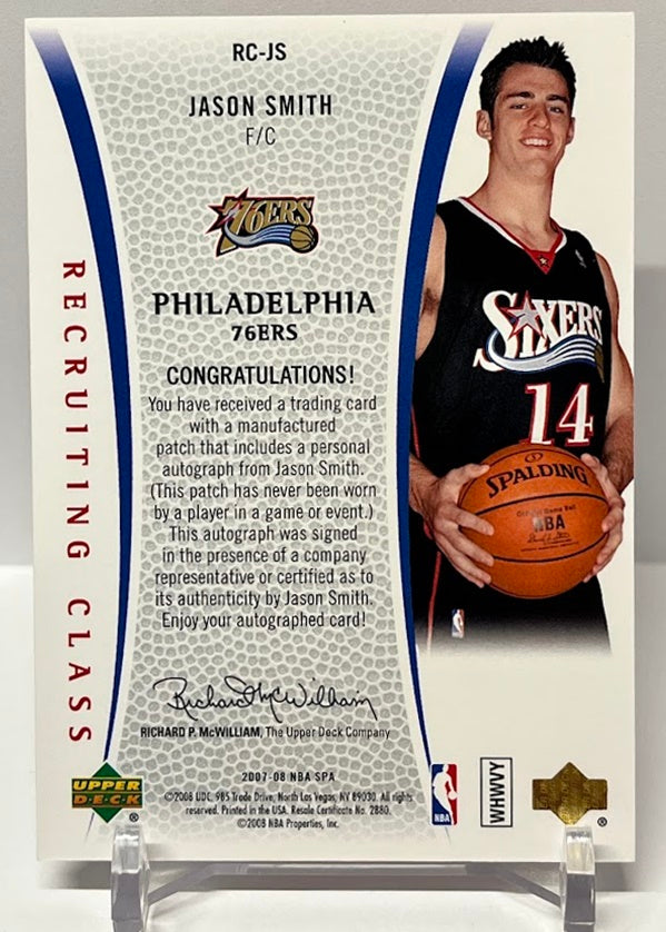 2007-08 Upper Deck SP Recruiting Class AU Jason Smith 76ers 11/50 *2