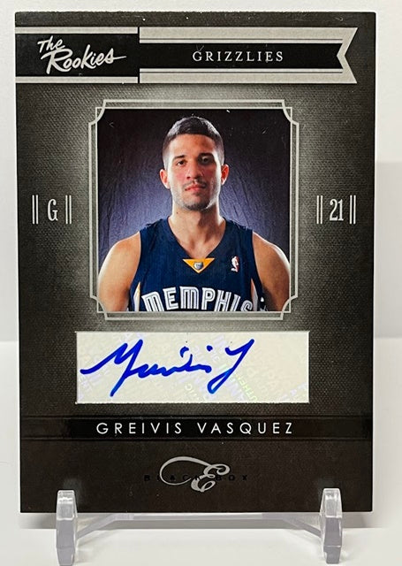 2010-11 Panini Black Box The Rookies AU Greivis Vasquez Grizzlies 082/149 #9