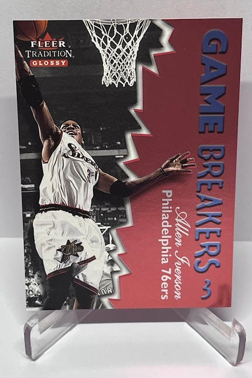 2000-01 Fleer Tradition Glossy Game Breakers Allen Iverson 76ers #1