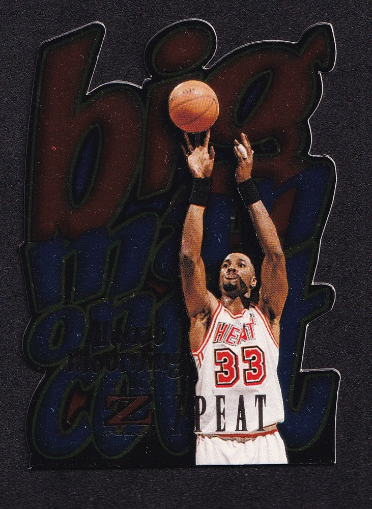 1996-97 Skybox Z-Force Big Man On Court Z Peat Alonzo Mourning Miami #6 *2