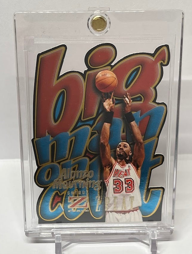 1996-97 Skybox Z-Force Big Man On Court Z Peat Alonzo Mourning Miami #6 *2