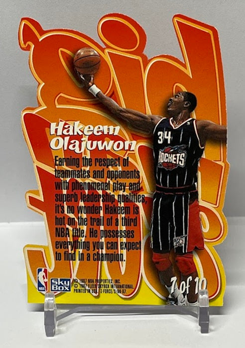 1996-97 Skybox Z-Force Big Man On Court Z Peat Hakeem Olajuwon Rockets #7 *2