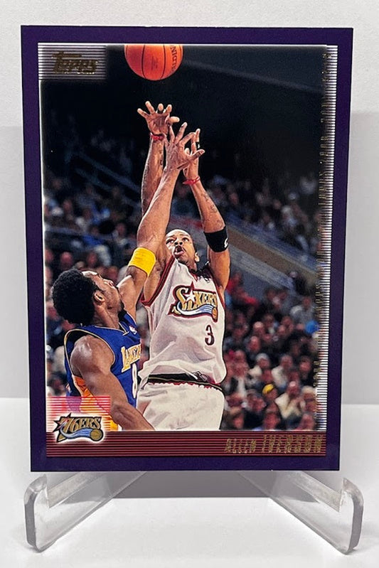 2000-01 Topps Allen Iverson 76ers with Kobe Bryant #165 B