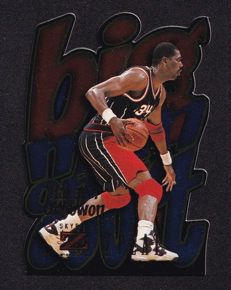 1996-97 Skybox Z-Force Big Man On Court Z Peat Hakeem Olajuwon Rockets #7 *2