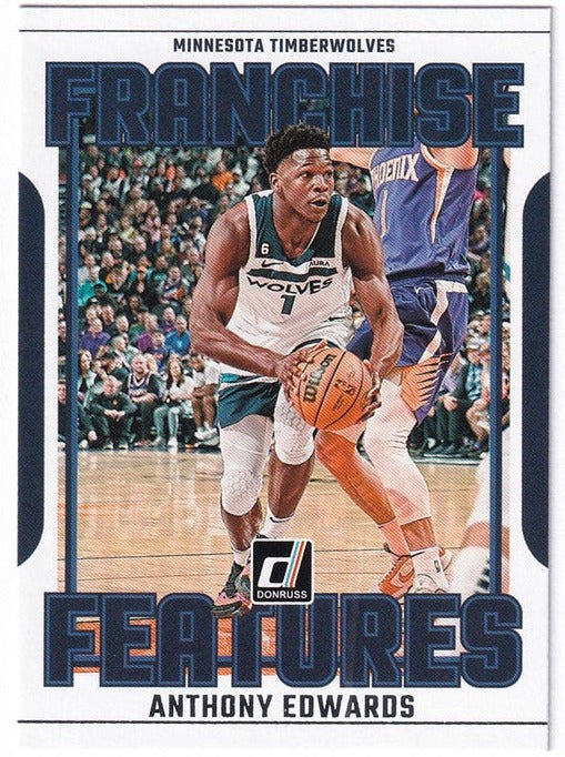 2023-24 Panini Donruss Franchise Features Anthony Edwards Timberwolves #17