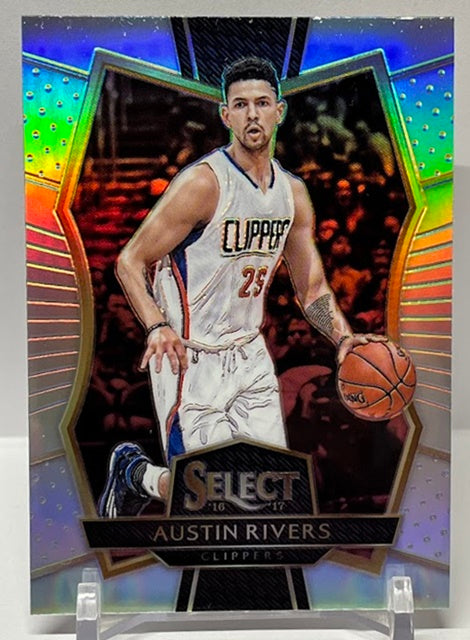 2016-17 Panini Select Silver Prizm Austin Rivers Clippers #150