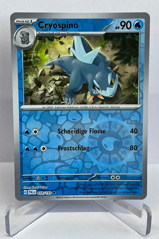 Pokemon Entwicklungen in Paldea Cryospino 059/193 Reverse Holo Deutsch #99