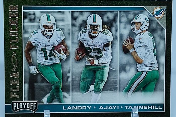 2017 Panini Playoff Flea Flicker Landry Ajayi Tannehill Dolphins #11