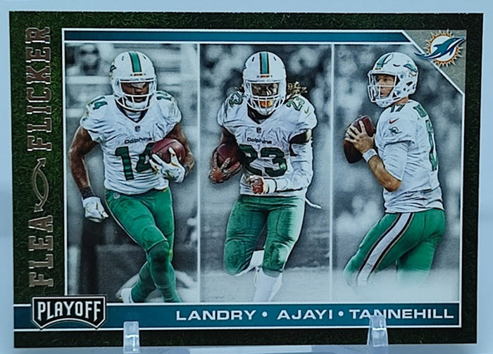 2017 Panini Playoff Flea Flicker Landry Ajayi Tannehill Dolphins #11