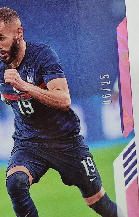 2021-22 Panini Score FIFA Pink Lava Karim Benzema France 06/25 #60