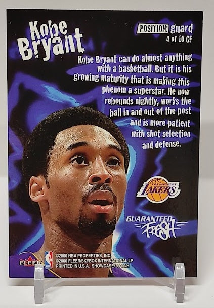 1999-00 Flair Showcase Guaranteed Fresh Kobe Bryant Lakers #4 *2