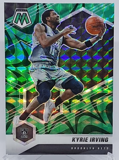 2020-21 Panini Mosaic Green Reactive Kyrie Irving Nets #198