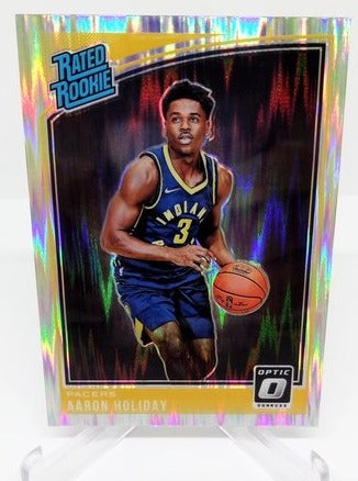 2018-19 Panini Donruss Optic Shock Prizm Rated Rookie Aaron Holiday