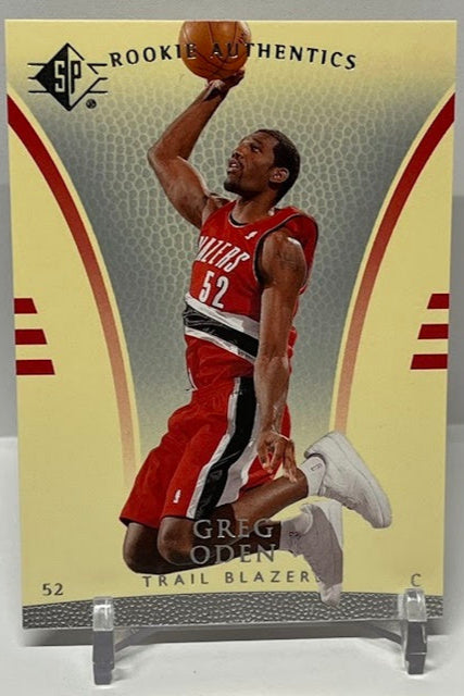 2007-08 Upper Deck SP Rookie Authentics Greg Oden Portland #101 *2