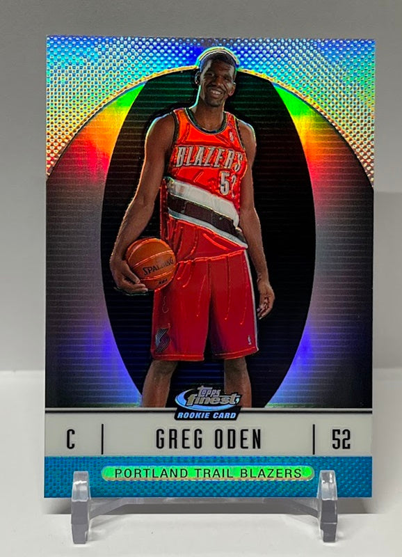 2007 Topps Finest Rookie Refractor Greg Oden Portland 125/299 #101 *2