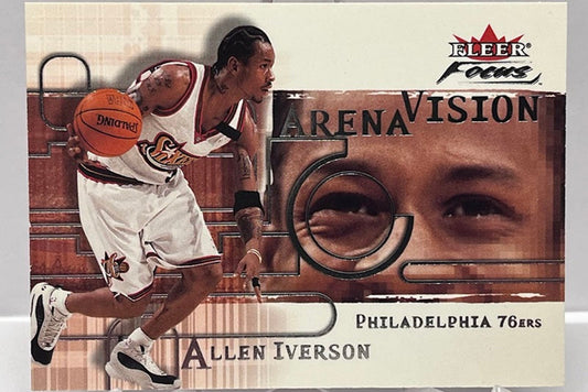 2000-01 Fleer Focus Arena Vision Allen Iverson 76ers #9