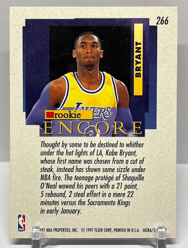 1996-97 Fleer Ultra Encore Rookie Kobe Bryant Lakers #266 *2