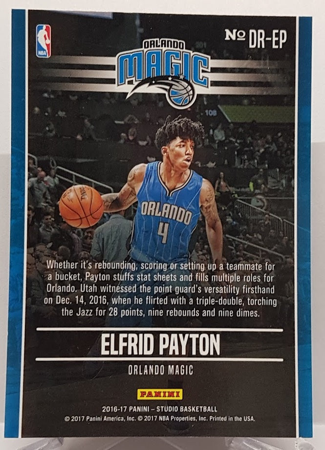 2016-17 Panini Studio Driven Elfried Payton Orlando Magic