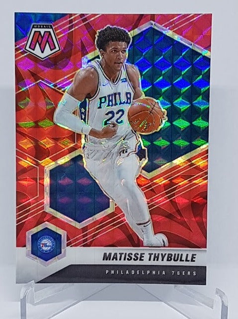 2020-21 Panini Mosaic Red Reactive Prizm Matisse Thybulle 76ers #62