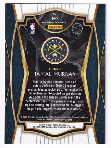 2021 Panini Select Jamal Murray Nuggets #142