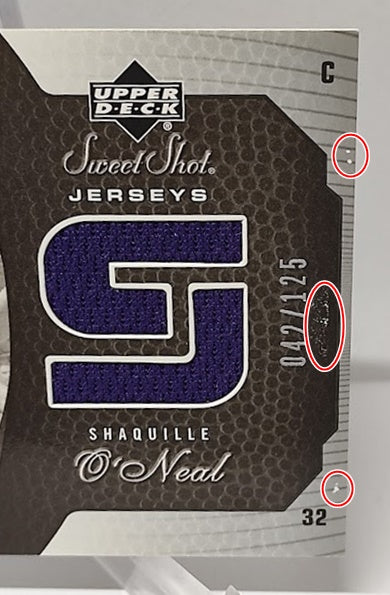 2005-06 Upper Deck Sweet Shot Jerseys Shaquille O'Neal Miami 042/125