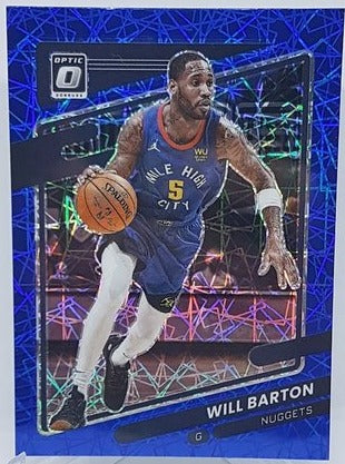 2021-22 Panini Donruss Optic Blue Velocity Will Barton Nuggets #61