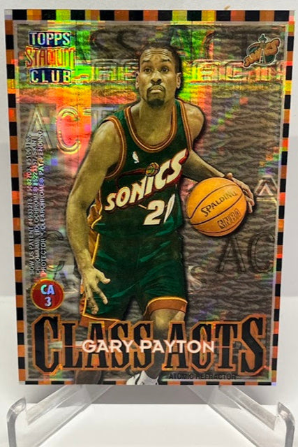 1996-97 Topps Stadium Club Class Acts Atomic Refractor Payton Barry #CA3 *2