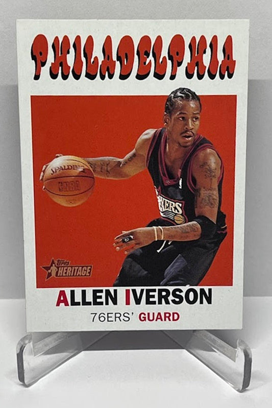 2001 Topps Heritage Allen Iverson Philadelphia 76ers #2