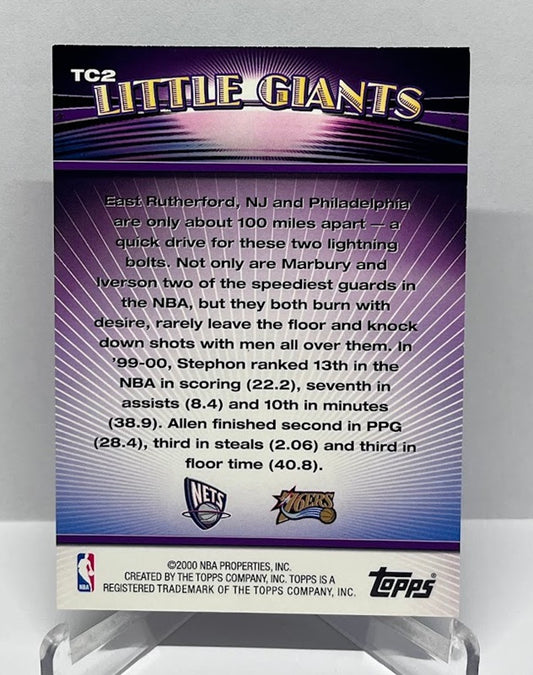 2000 Topps Little Giants Allen Iverson Stephon Marbury #2