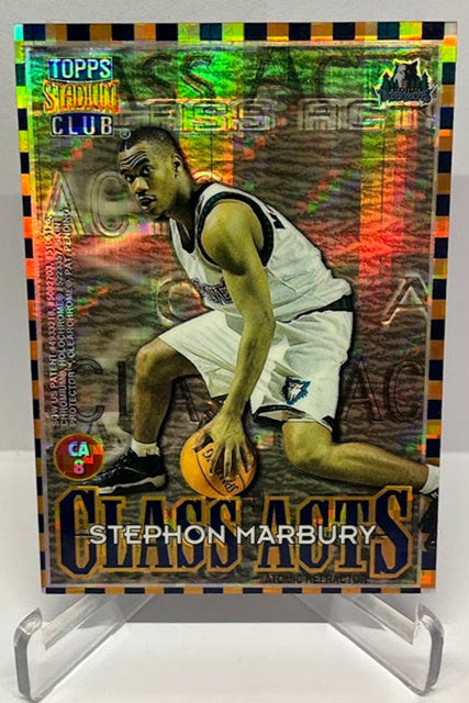 1996-97 Topps Stadium Club Class Acts Atomic Refractor Marbury Anderson #CA8 *2