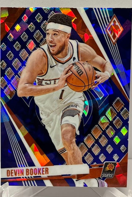 2023-24 Panini Phoenix Blue Cracked Ice Devin Booker Suns #57