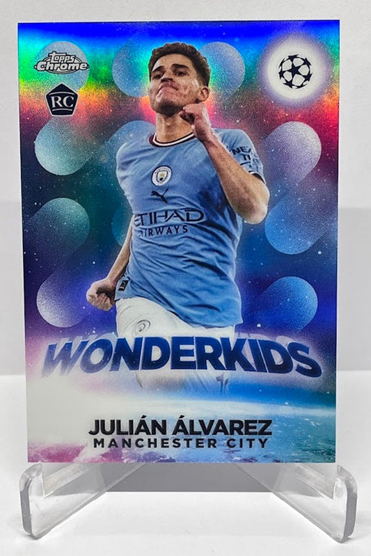 2023 Topps Chrome Wonderkids RC Julian Alvarez Manchester City #W-9