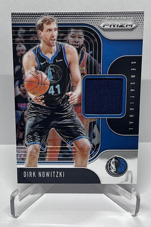 2019-20 Panini Prizm Sensational Swatches Dirk Nowitzki Dallas Mavericks