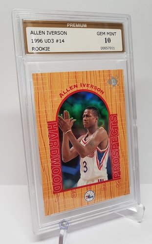 1996 Upper Deck RC Allen Iverson 76ers  #14  GEM Mint 10