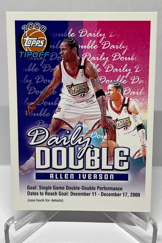 2000 Topps Tipoff Daily Double Allen Iverson Philadelphia 76ers