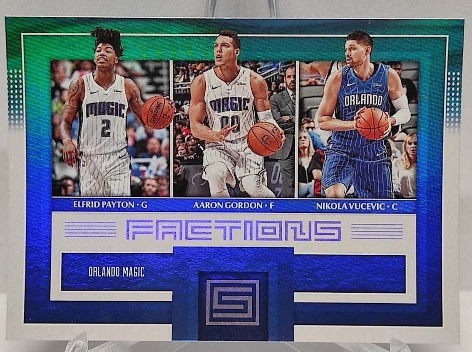 2017-18 Panini Status Factions Payton Gordon Vucevic Magic #9