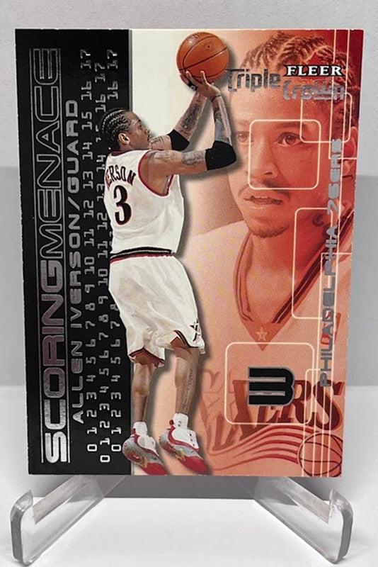 2000-01 Fleer Triple Crown Scoring Menace Allen Iverson 76ers #3